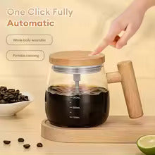 Self Mixing Glass Mug for Home & Office