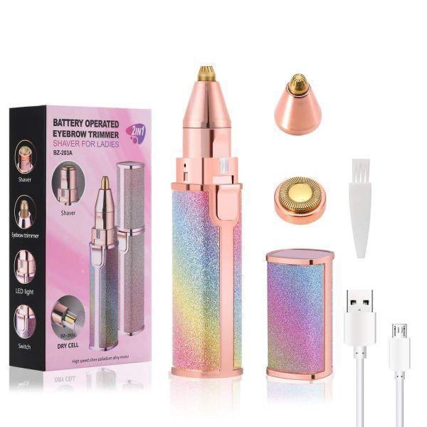 2 in 1 Eyebrows & facial hair trimmer