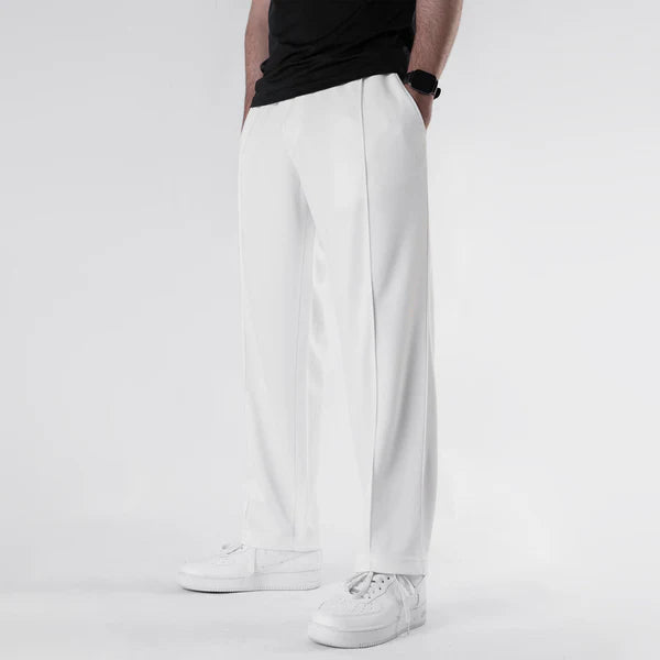 WHITE TEXTURED TROUSER (imported)