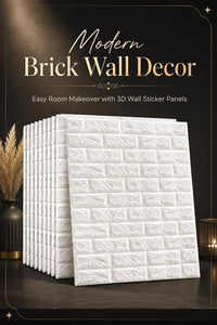 3D White Brick Wall Stickers Pic 2