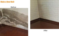 3D White Brick Wall Stickers Pic 2
